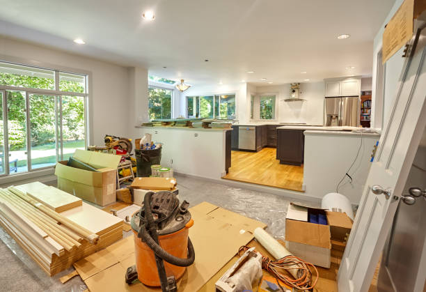 Professional Kitchen Flooring technician working in Arlington, WA